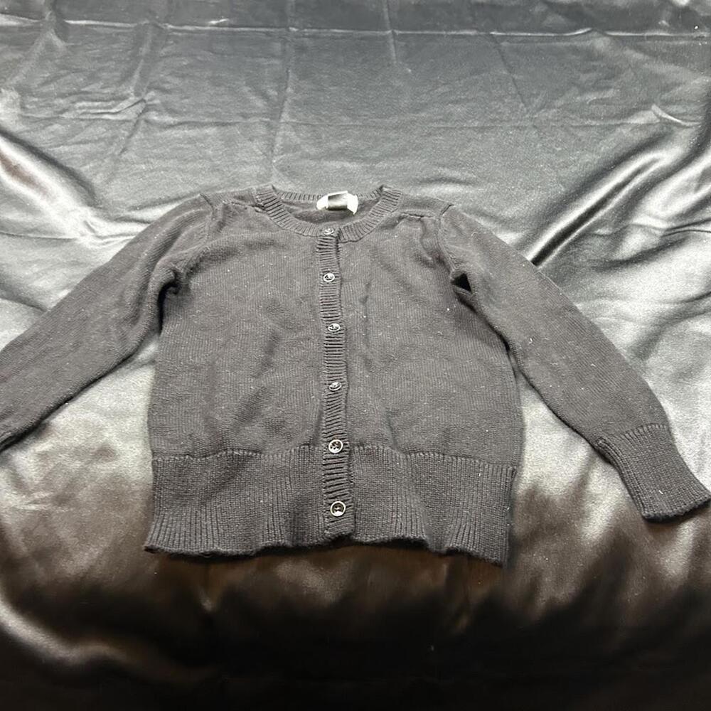 Old Navy GIRLS Black Long Sleeve Button-Up Cardigan Size 5T